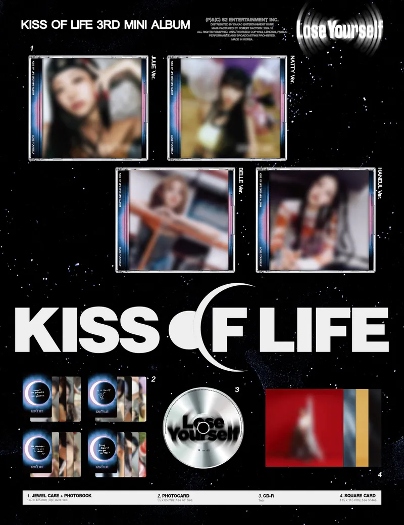 [랜덤] KISS OF LIFE (키스오브라이프) - 미니 3집 [Lose Yourself] (Jewel Ver.) 2