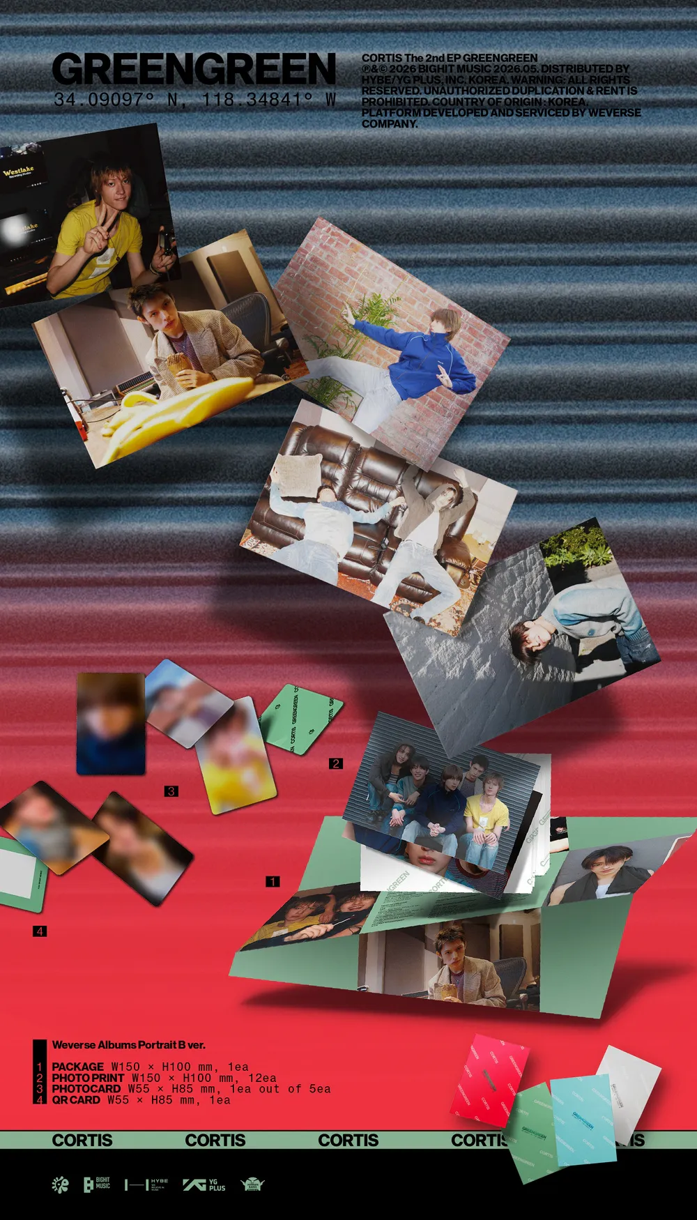 [랜덤] 코르티스 (CORTIS) - The 2nd EP [GREENGREEN] (Weverse Albums ver.) 상세 이미지 3