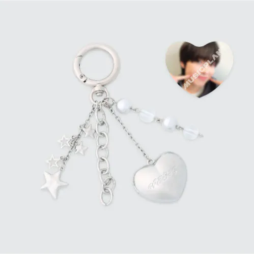 2024 NCT WISH 'LET’S GO STEADY' 2nd OFFICIAL MD - HEART PENDANT KEY RING SET