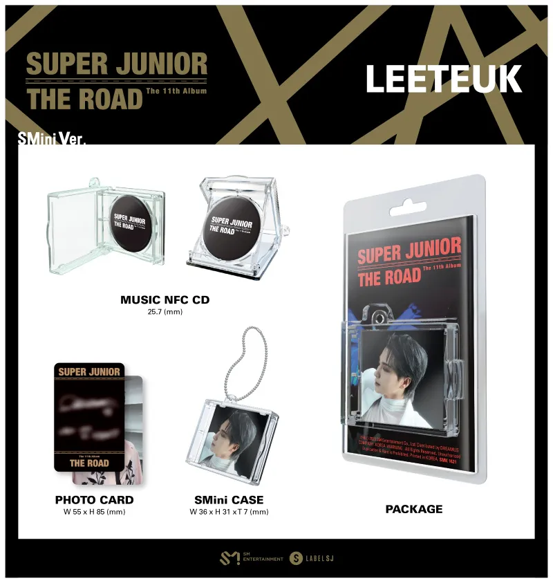 슈퍼주니어 (Super Junior) - 정규 11집 [The Road] (SMini Ver.)(LEETEUK ver.) 상세 이미지 2