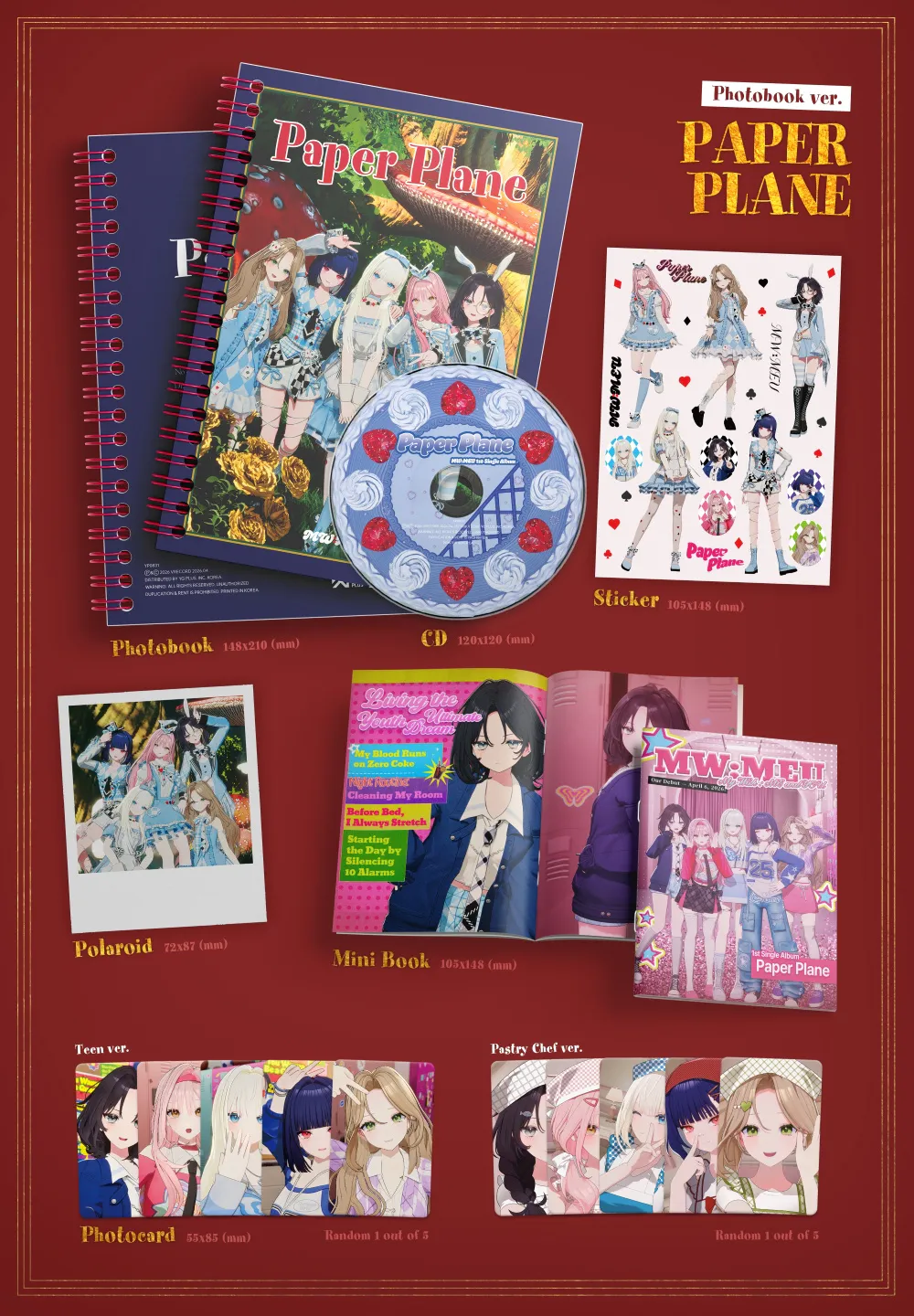 MW:MEU (뮤) - [Paper Plane] (Photobook Ver.) 상세 이미지 2