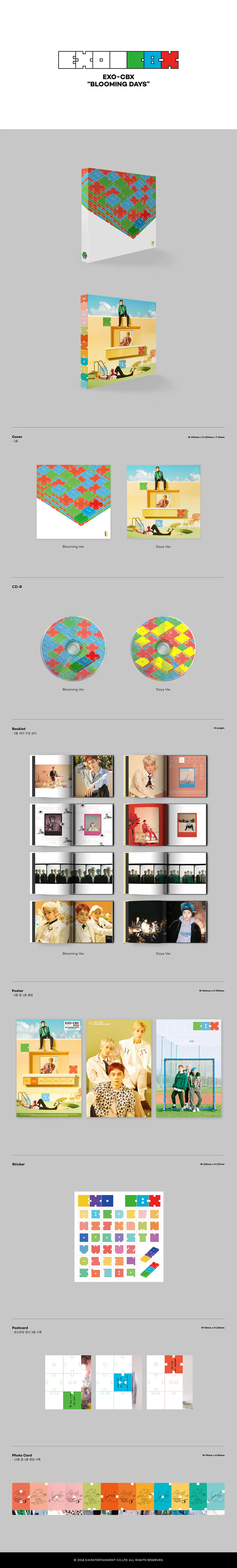 [랜덤] 엑소-첸백시 (EXO-CBX) - 미니2집 [Blooming Days] 2