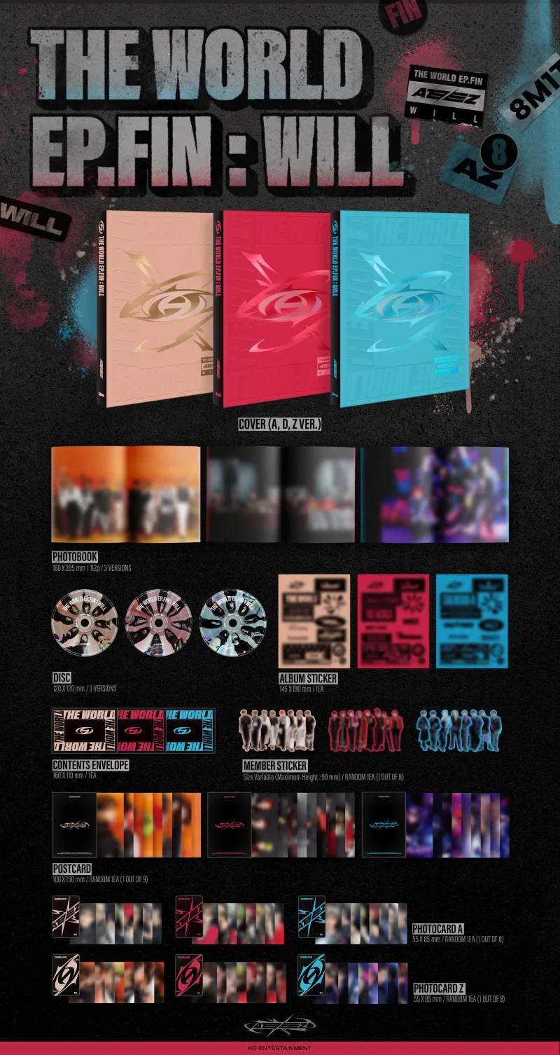[세트] ATEEZ (에이티즈) - [THE WORLD EP.FIN : WILL] 2