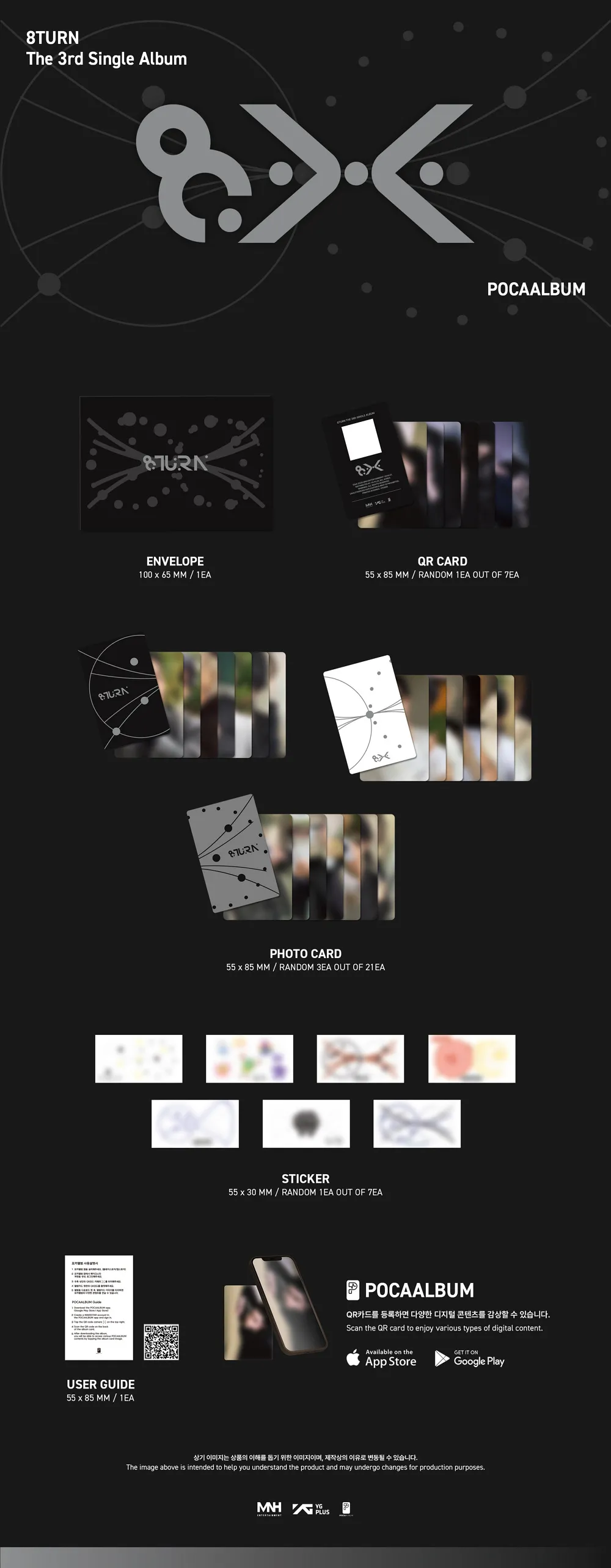 8TURN (에잇턴) - The 3rd Single Album [8.X] (POCAALBUM) 상세 이미지 2