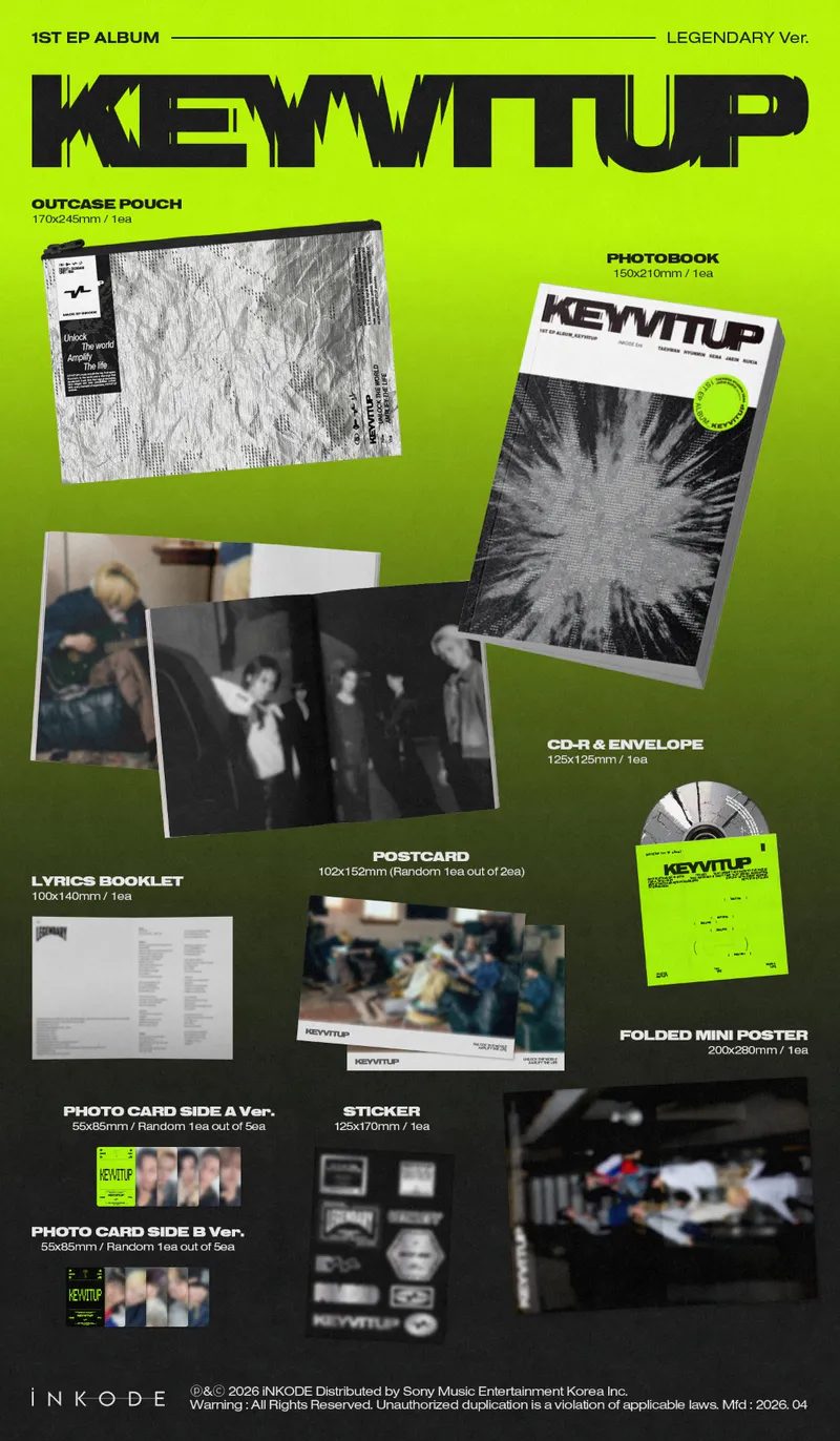 [랜덤] KEYVITUP (키빗업) - 1ST EP ALBUM [KEYVITUP] (KEYVITUP Ver. & LEGENDARY Ver.) 3