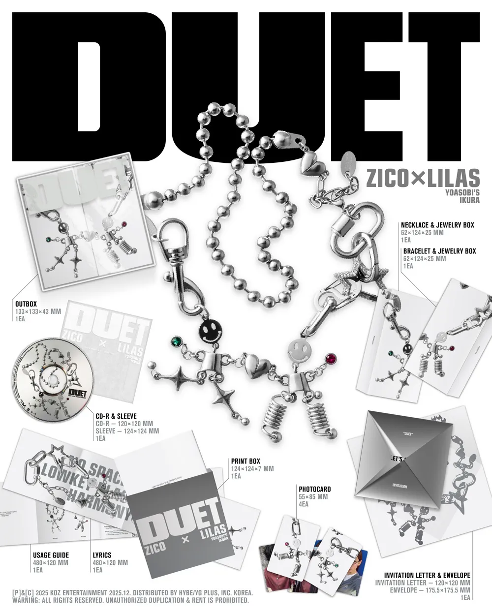 ZICO, Lilas (YOASOBI’s ikura)  - [DUET] (Merch Ver.) 상세 이미지 2