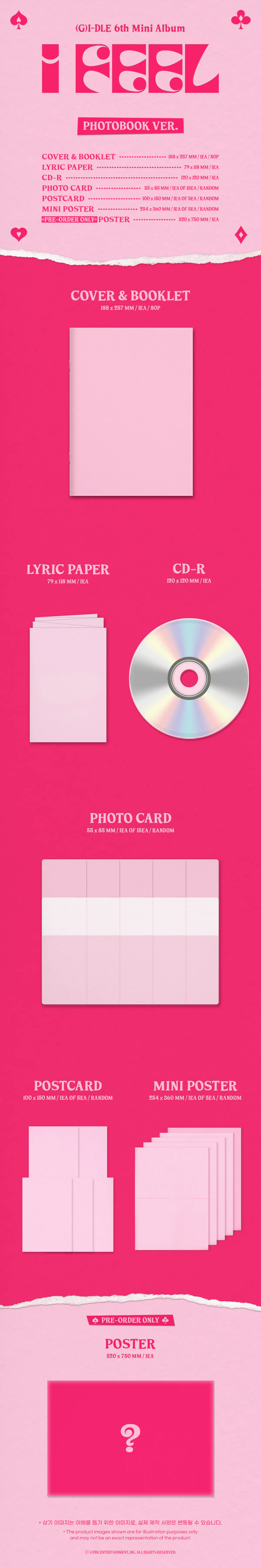 (여자)아이들 ((G)-IDLE) - 미니 6집 [I feel] (PhotoBook Ver.) 상세 이미지 2