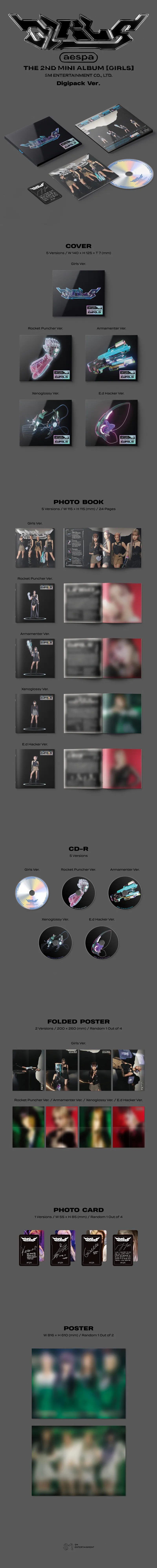 에스파 (aespa) - 미니2집 [Girls] (Digipack Ver.) 2