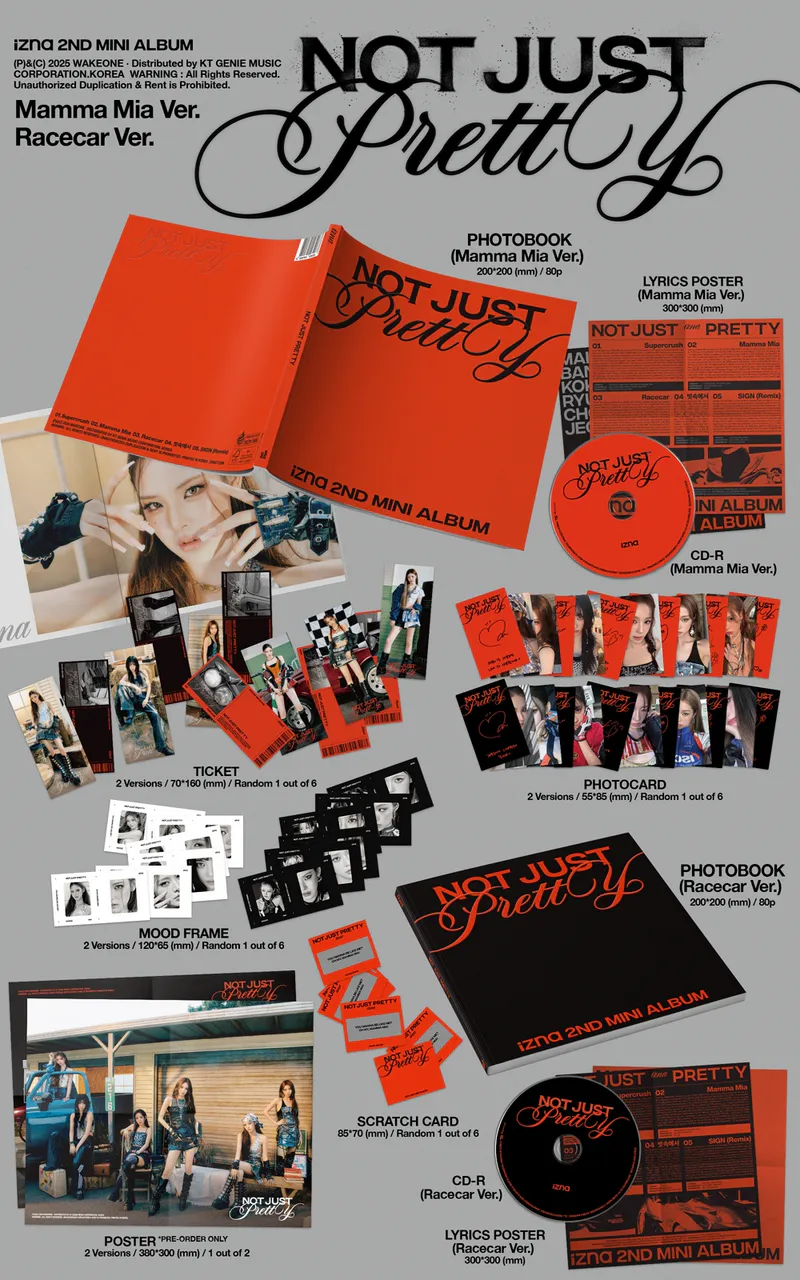 [세트] izna (이즈나) - [Not Just Pretty] PHOTOBOOK Ver. (A Ver. / B Ver.) 2