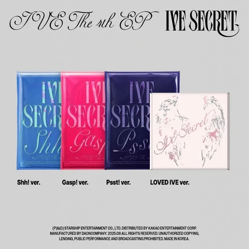 [세트] IVE (아이브) - 미니 4집 [IVE SECRET] (Shh! ver. / Gasp! ver. / Psst! ver. / LOVED IVE ver.)
