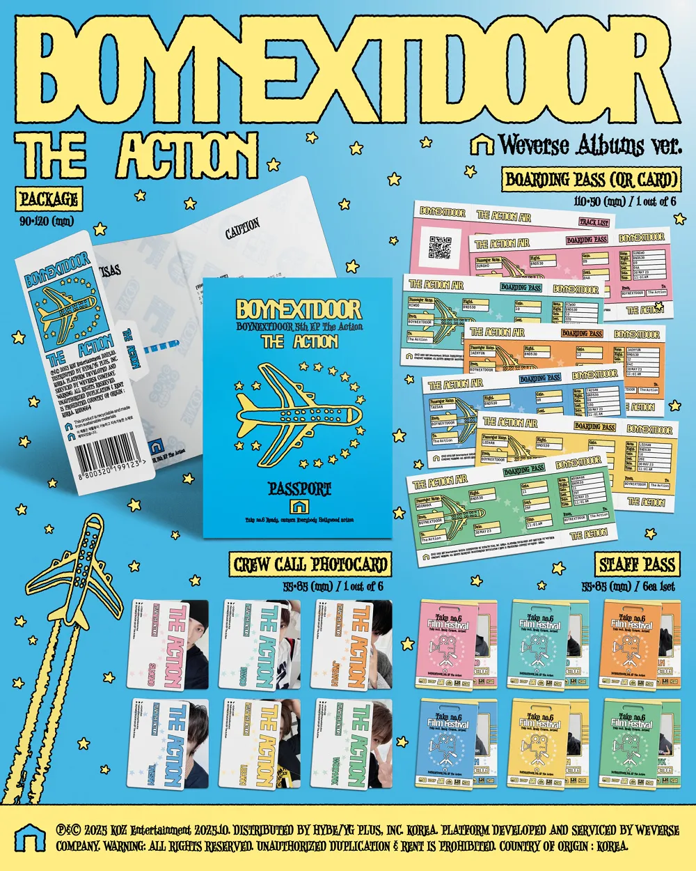 BOYNEXTDOOR (보이넥스트도어) - 5th EP [The Action] (Weverse Albums ver.) 상세 이미지 2