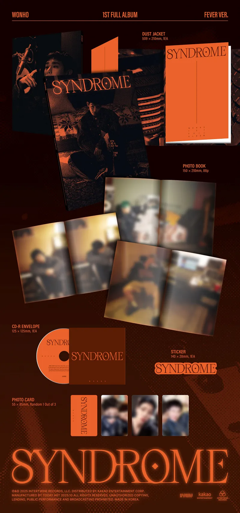 [랜덤] 원호 (WONHO) - 정규앨범 [SYNDROME] 3