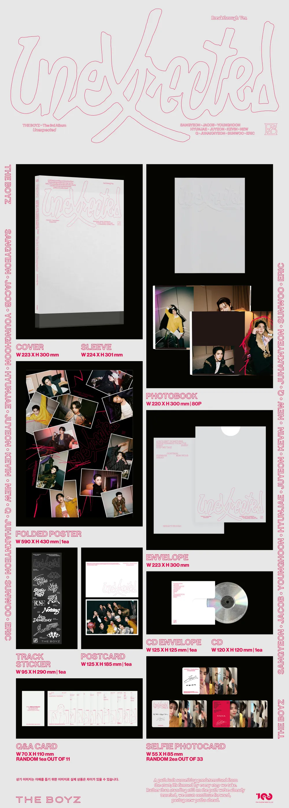 [세트] 더보이즈 (THE BOYZ) - The 3rd Album 'Unexpected' (Photobook Ver.) 상세 이미지 4