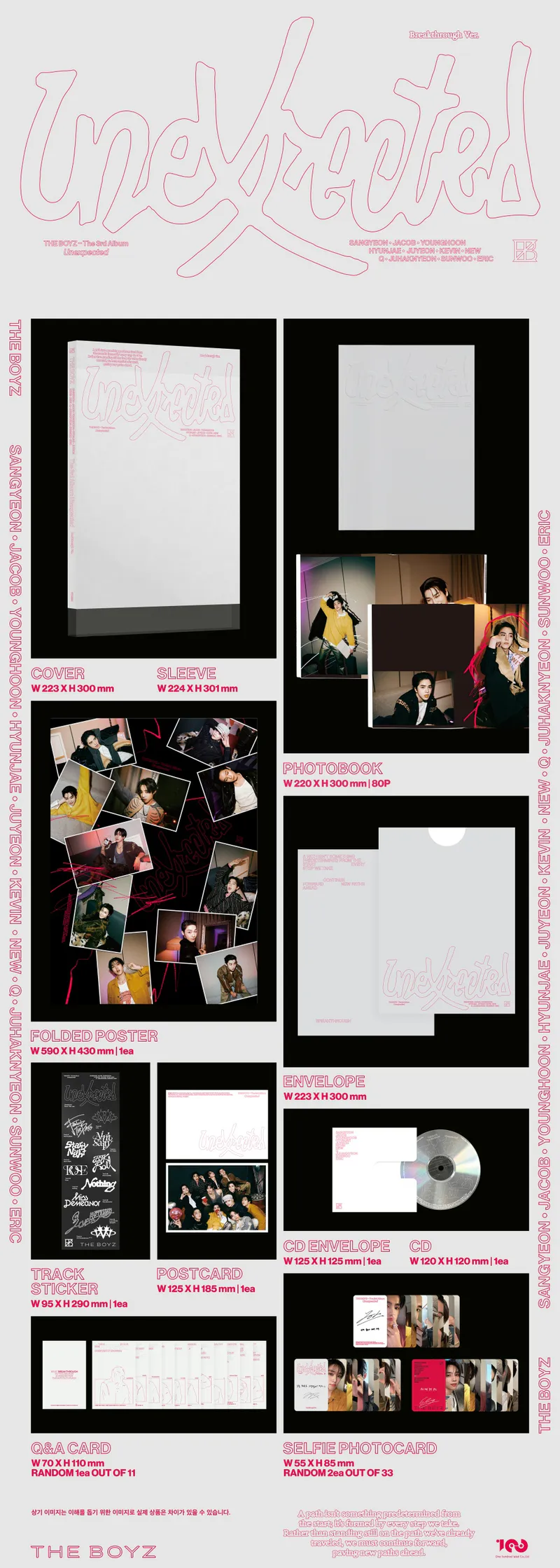 [세트] 더보이즈 (THE BOYZ) - The 3rd Album 'Unexpected' (Photobook Ver.) 4