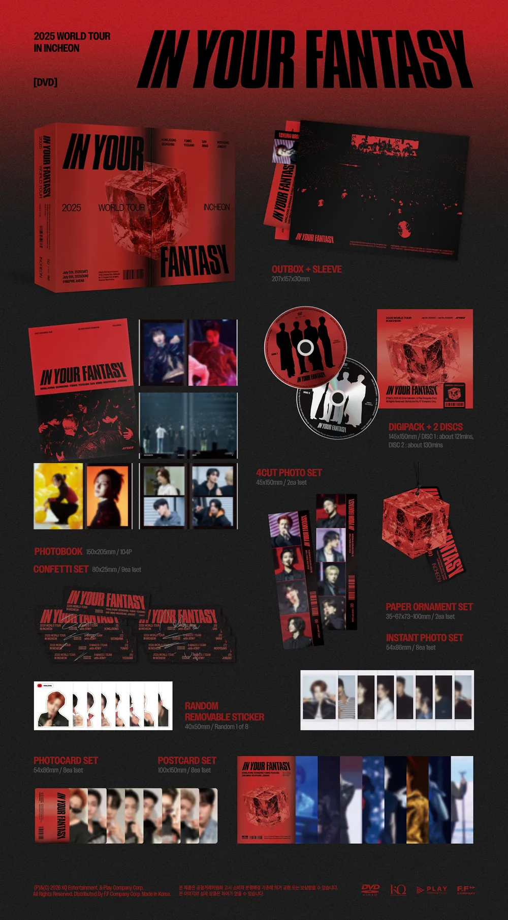 에이티즈 (ATEEZ) - ATEEZ 2025 WORLD TOUR [IN YOUR FANTASY] INCHEON DVD 상세 이미지 2