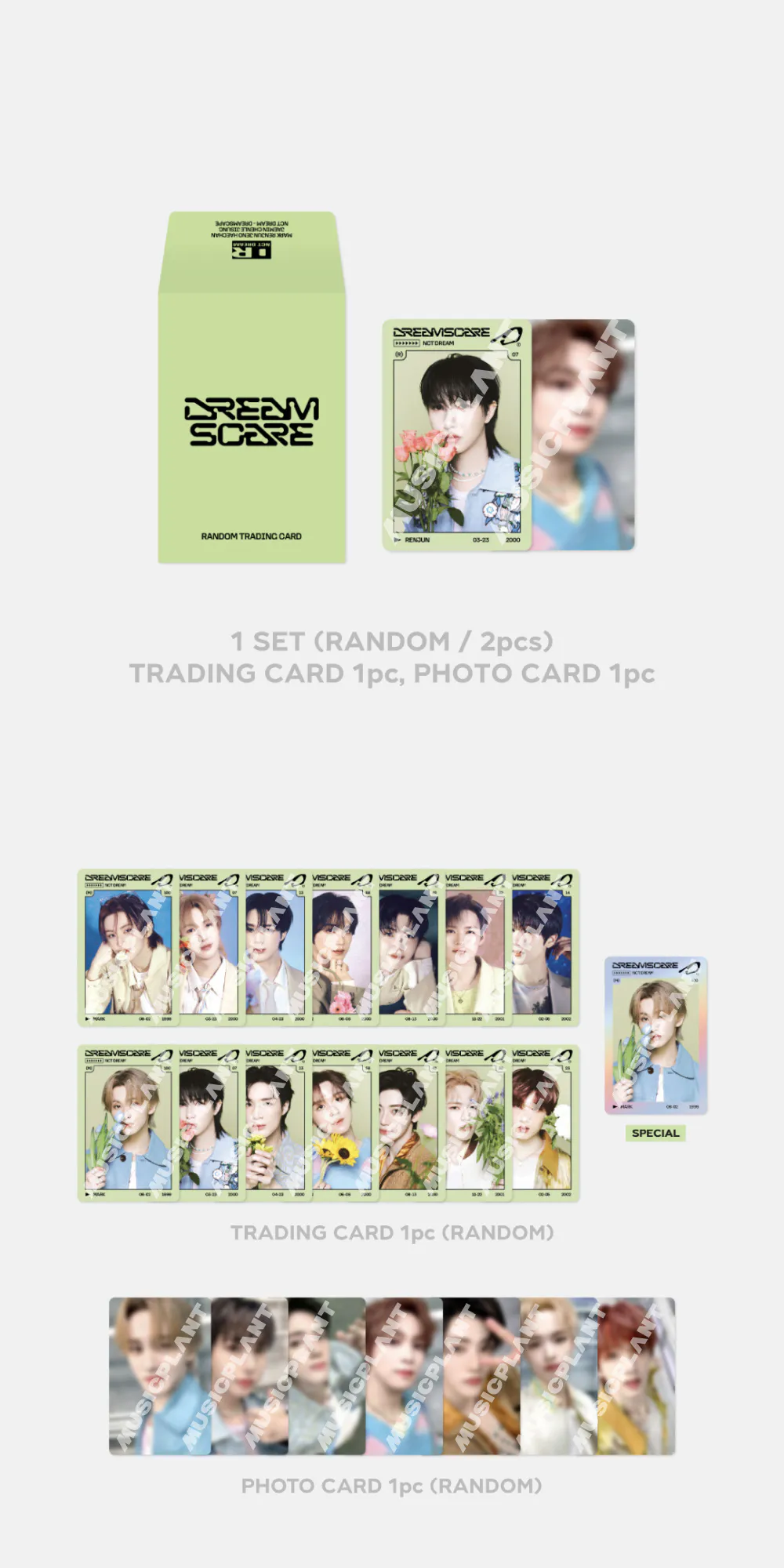 NCT DREAM 'DREAM FINDER : Chase The Light' 1st MD - RANDOM TRADING CARD SET (B ver.) 상세 이미지 2