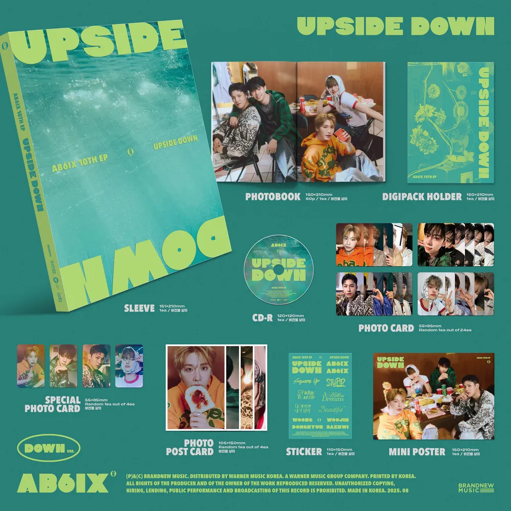 [세트] AB6IX (에이비식스) - 10TH EP [UPSIDE DOWN] [Photobook VER.] (UP Ver. / DOWN Ver.) 상세 이미지 3