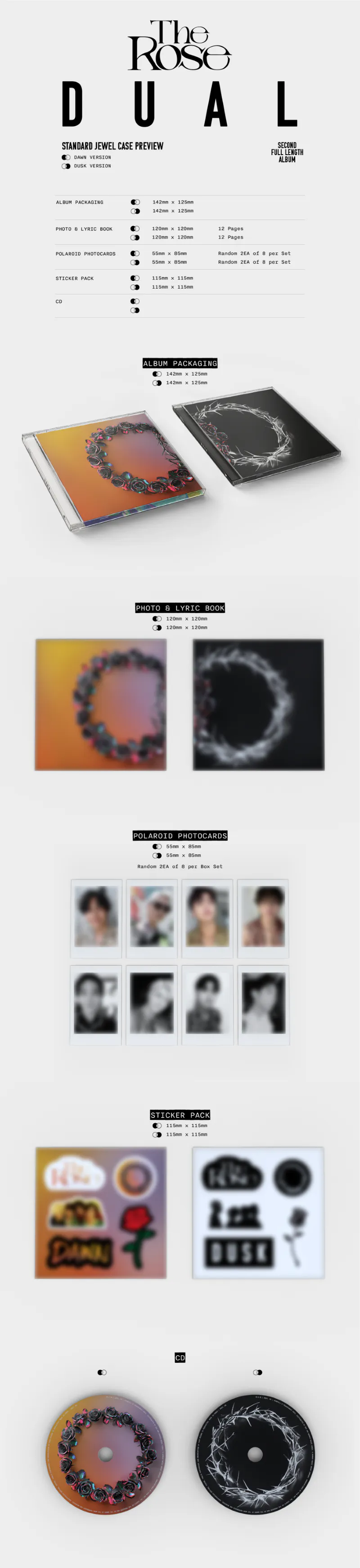 더 로즈 (The Rose) - 2집 [DUAL (Jewel Case Album)](Dawn ver.) 2