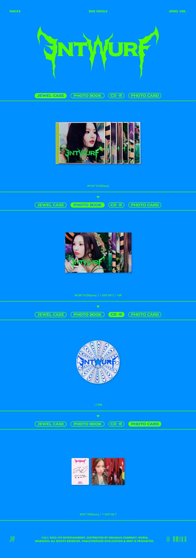 NMIXX (엔믹스) - 싱글2집 [ENTWURF] (Jewel Case Ver.) 2