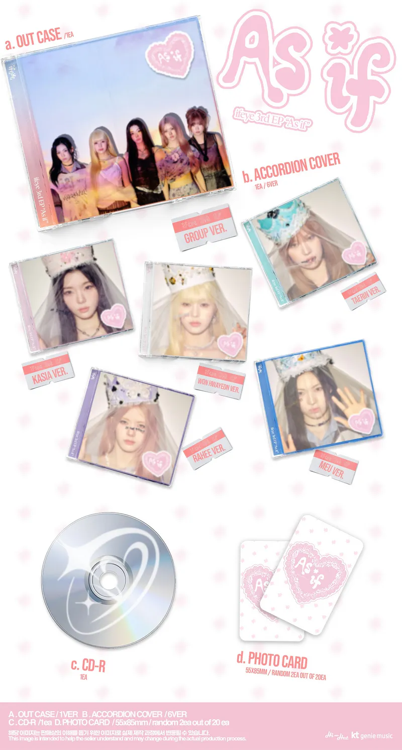 [랜덤] ifeye (이프아이) - 3rd EP [As if] (Jewel – RAHEE / MEU / KASIA / TAERIN / WON HWAYEON ver.) 2