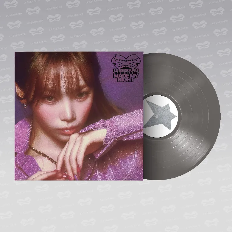 LE SSERAFIM - 2nd Single Album 'Made My Night' Vinyl (CHIC SILVER ver.) 상세 이미지 3