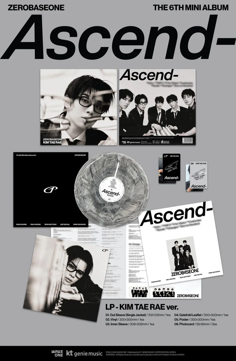 ZEROBASEONE - The 6th Mini Album [Ascend-] LP ver. 5