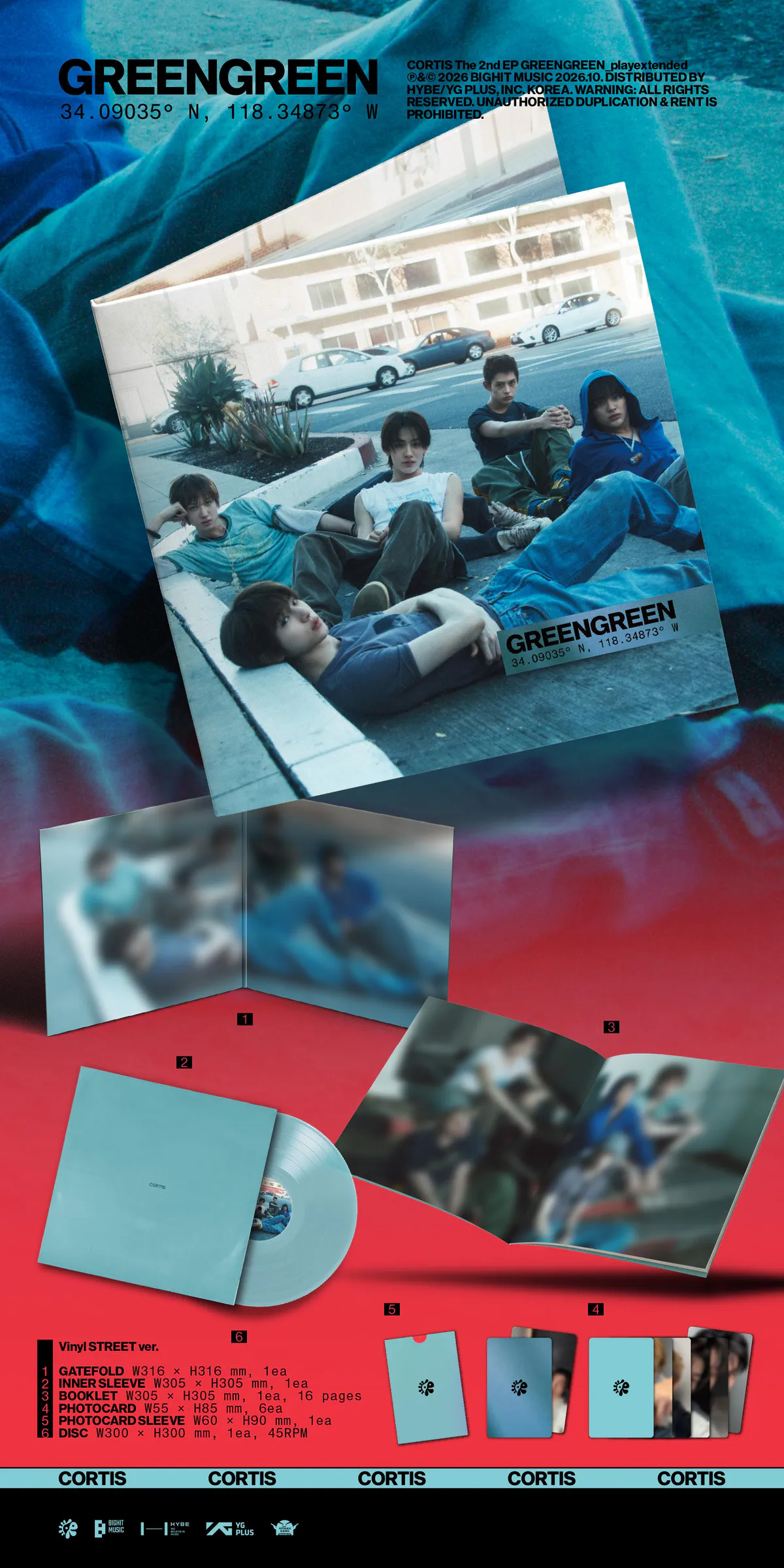 CORTIS - GREENGREEN_playextended (Vinyl STREET ver.) 상세 이미지 2
