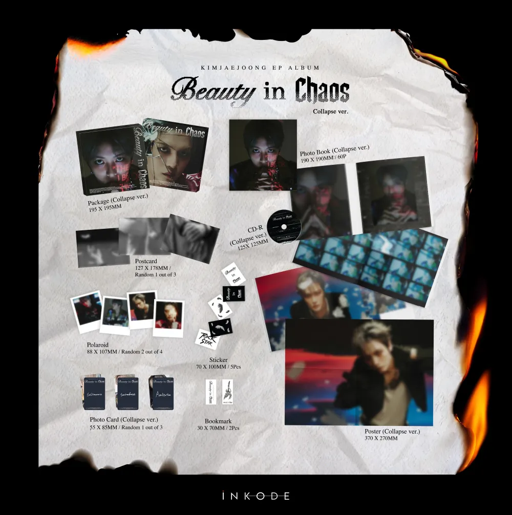 [랜덤] 김재중 (KIM JAEJOONG) - Beauty in Chaos  (Collapse ver., Fractured ver.) 상세 이미지 2