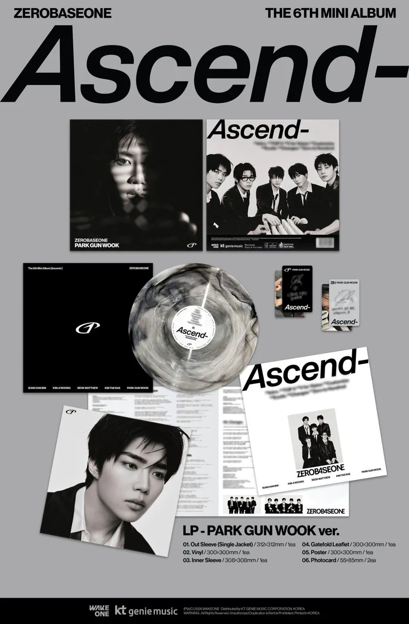 ZEROBASEONE - The 6th Mini Album [Ascend-] LP ver. 6