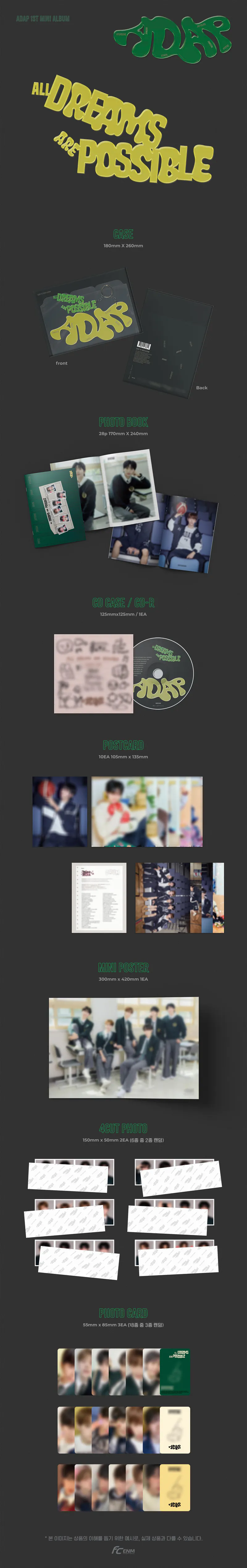 ADAP - 1ST MINI ALBUM ALL DREAMS ARE POSSIBLE 2