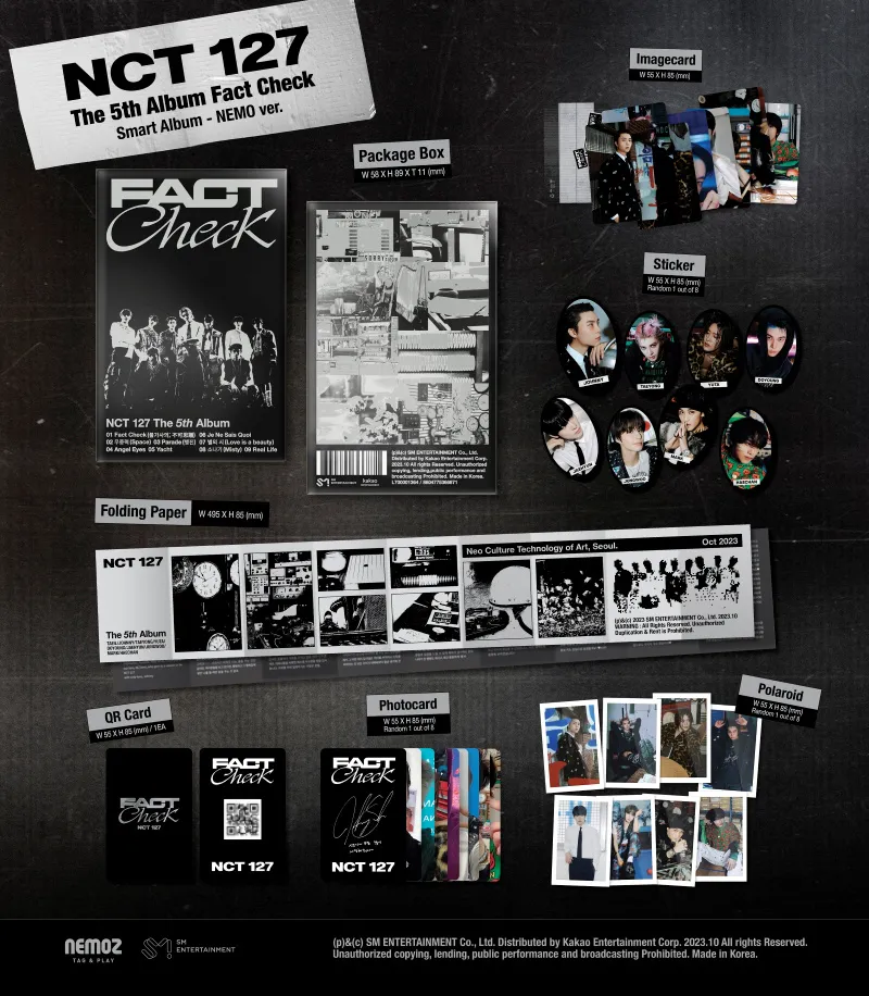 NCT127 (엔시티 127) - 정규 5집 [Fact Check] (QR Ver.) (스마트앨범) 2