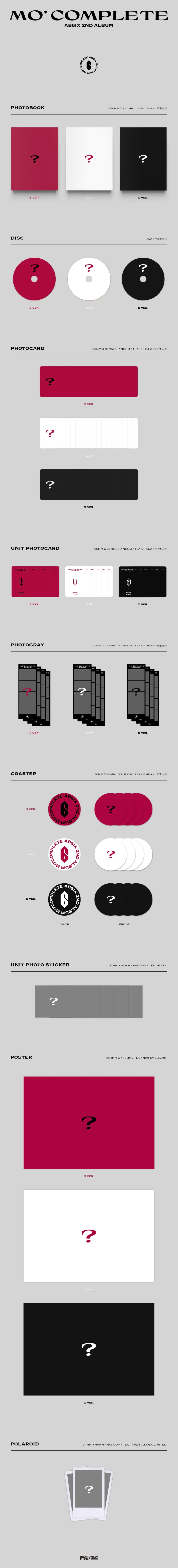 AB6IX (에이비식스) - 정규2집 [MO’ COMPLETE] (X Ver.) 2