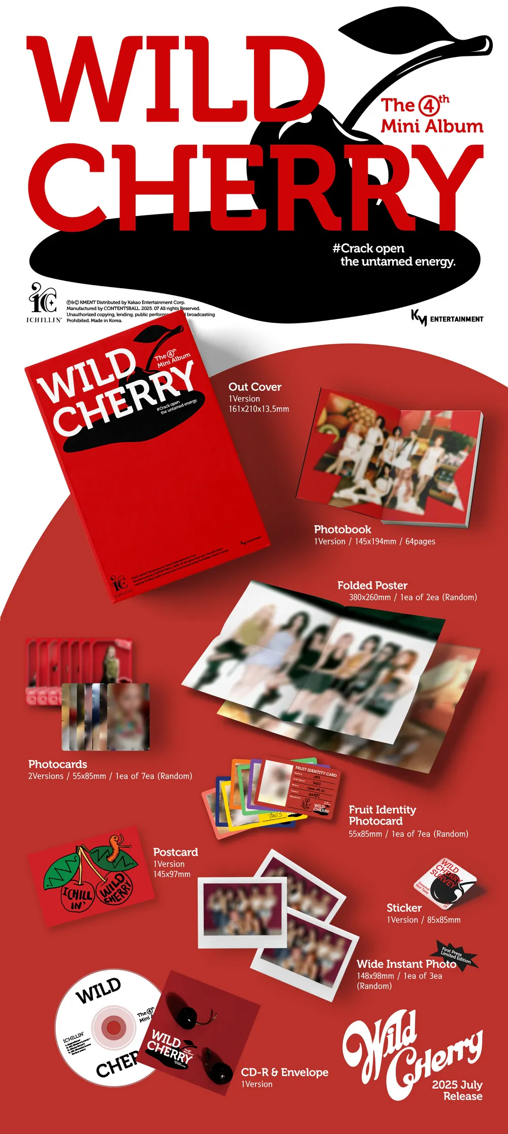 ICHILLIN' (아이칠린) - 미니 4집 [WILD CHERRY] 상세 이미지 2