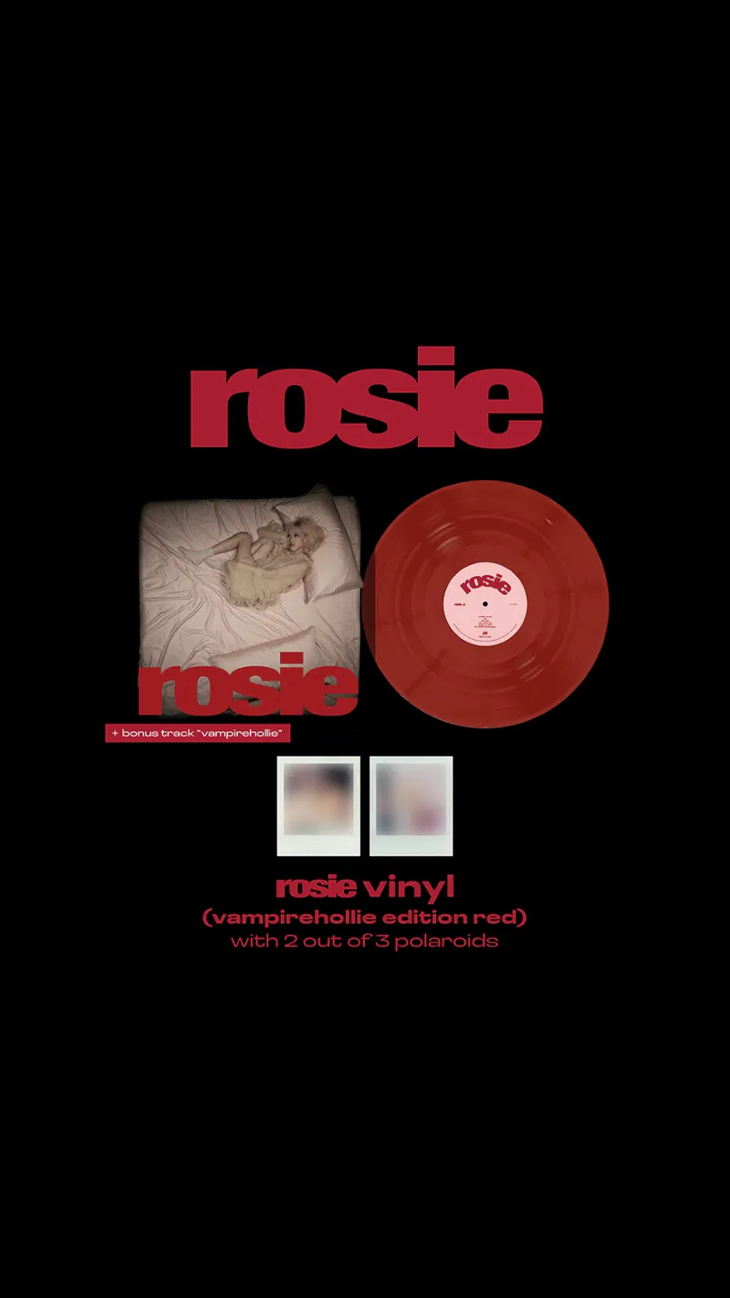 로제 (ROSÉ) - first studio album [rosie] vinyl (vampirehollie edition red) (LP.VER) 2