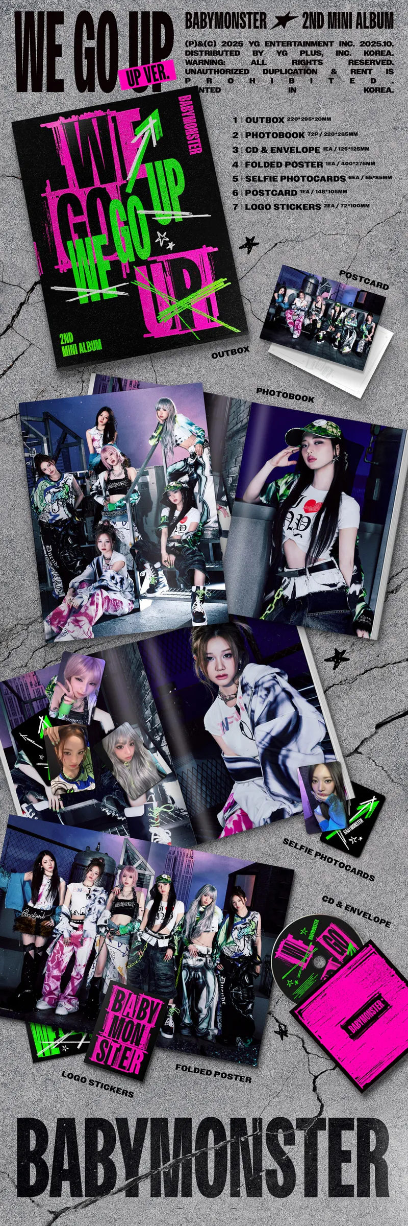 BABYMONSTER - 2nd MINI ALBUM [WE GO UP] (UP Ver.) 2