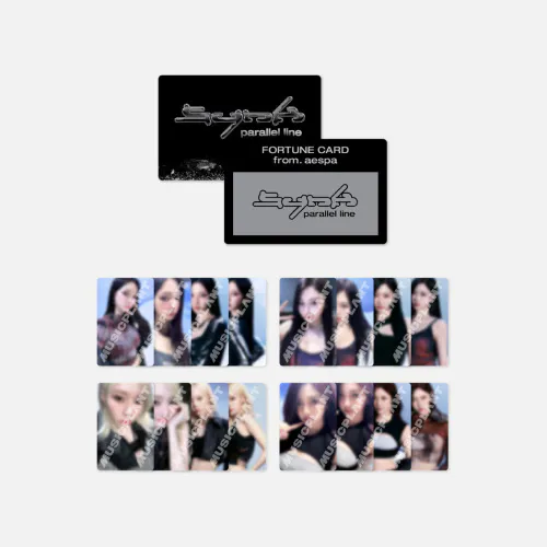 2024 aespa 2nd CONCERT 'SYNK : PARALLEL LINE' MD - FORTUNE SCRATCH CARD SET