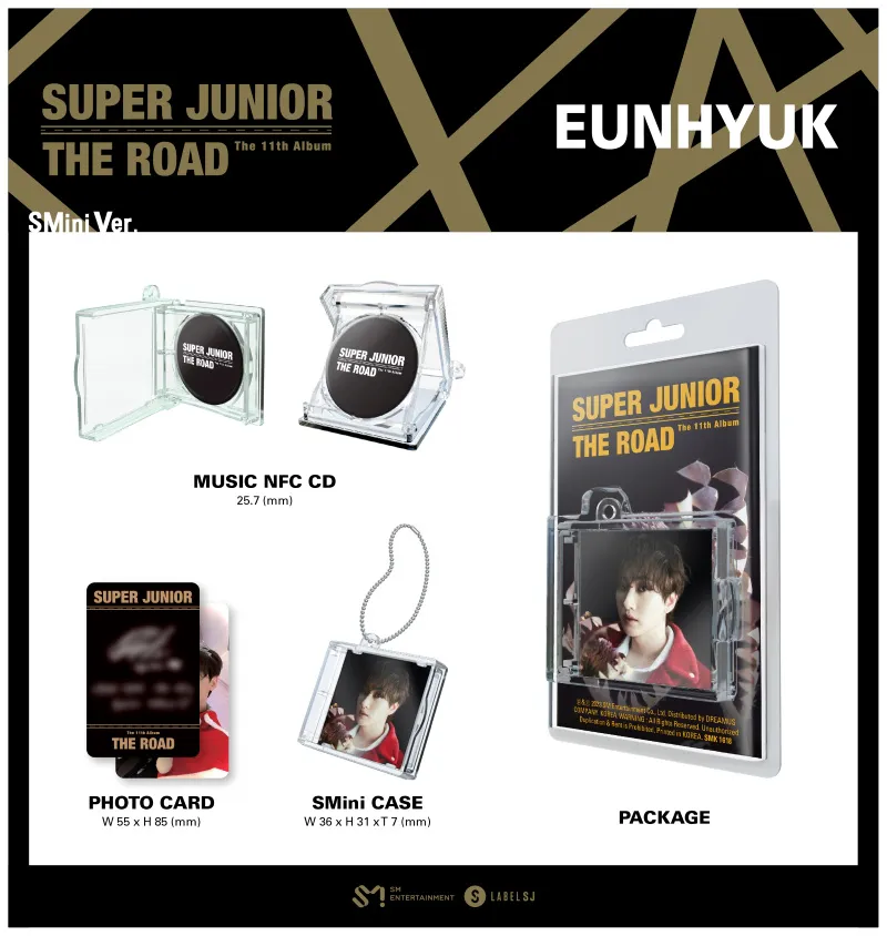 슈퍼주니어 (Super Junior) - 정규 11집 [The Road] (SMini Ver.)(EUNHYUK ver.) 상세 이미지 2
