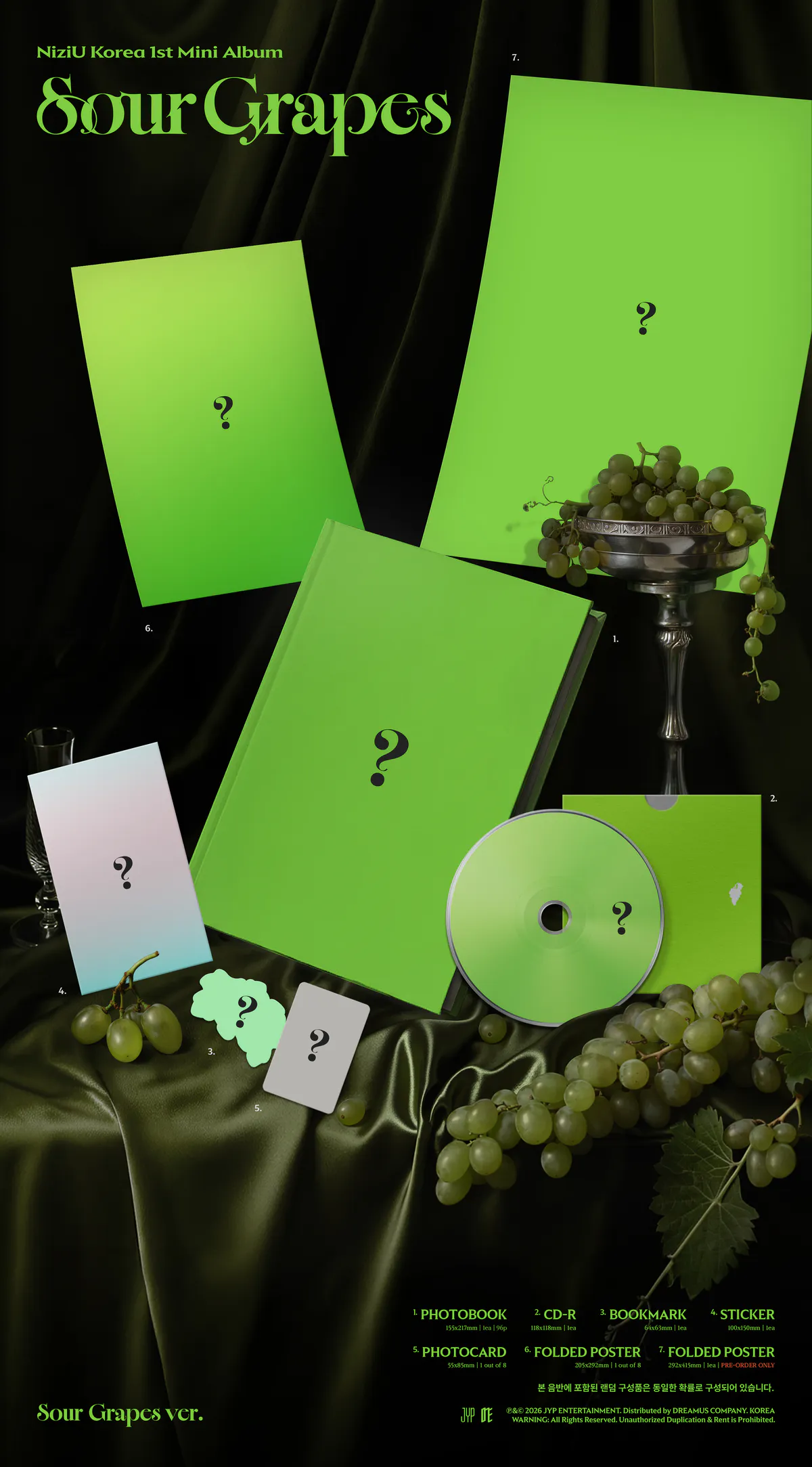 NiziU(니쥬) - 미니 1집 Sour Grapes <Sniper Ver. / Sour Grapes Ver.> 상세 이미지 3