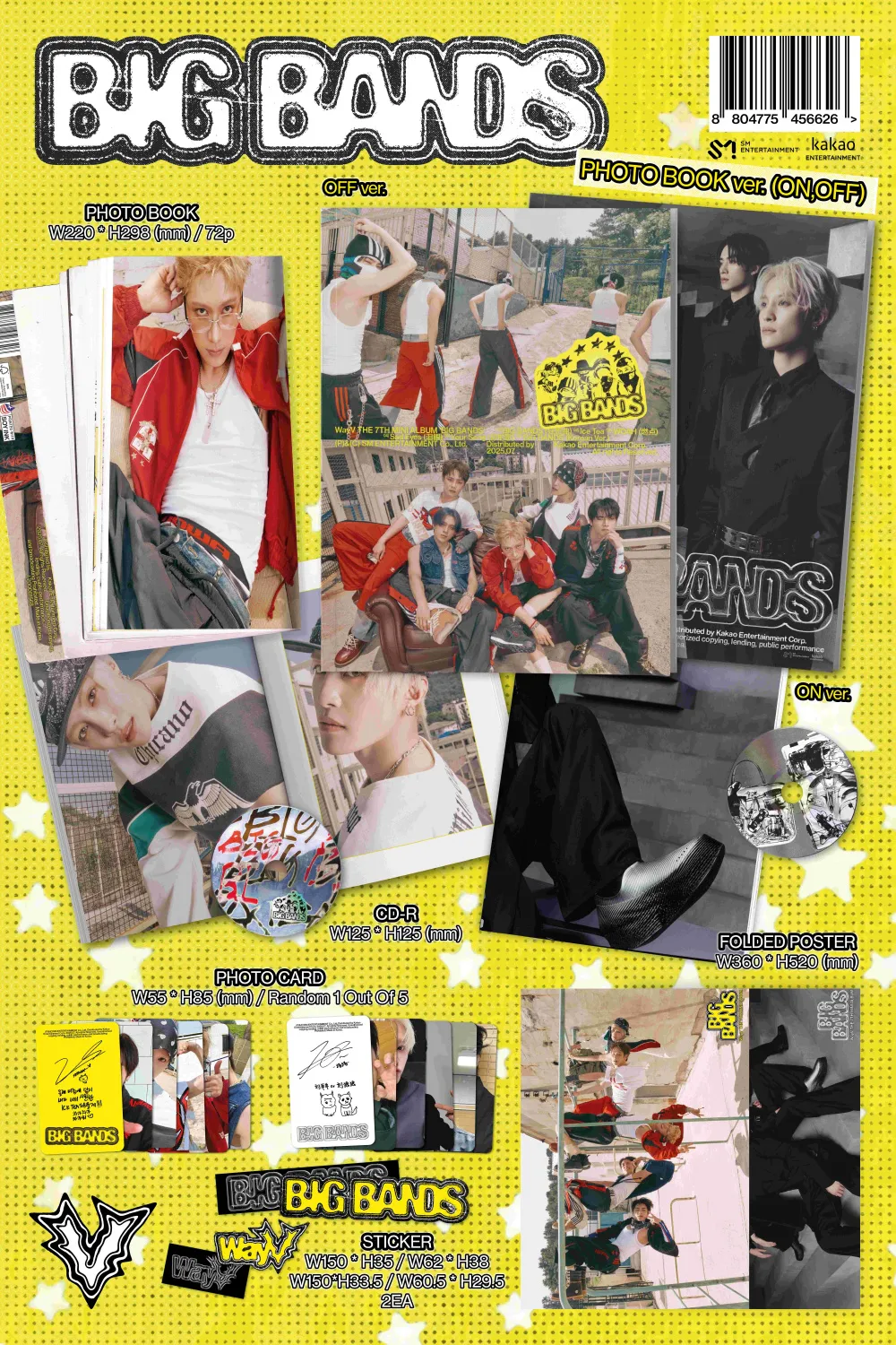 [랜덤] WayV (웨이션브이) - 미니 7집 [BIG BANDS] (PHOTO BOOK Ver.) 상세 이미지 2