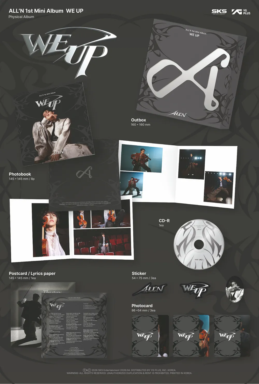 ALL’N - 1st Mini Album [WE Up] 상세 이미지 2