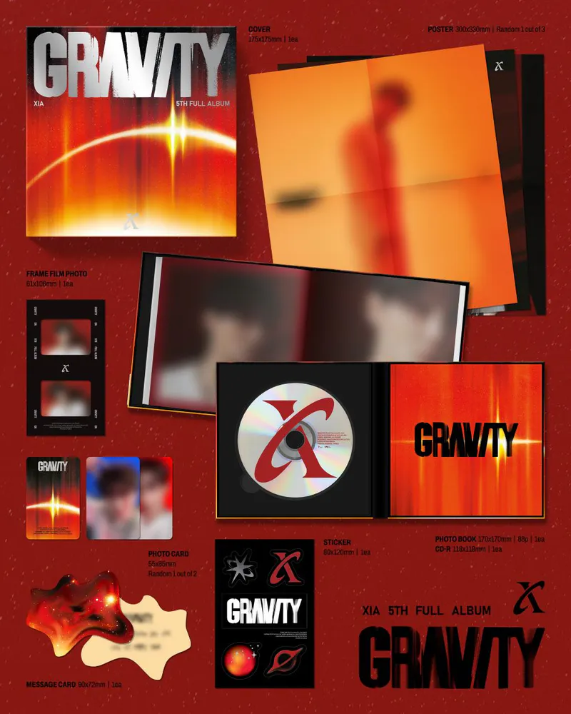 [세트] 김준수(XIA) - 5th FULL ALBUM [GRAVITY] (Orbit Ver. + Cosmic Ver.) 3