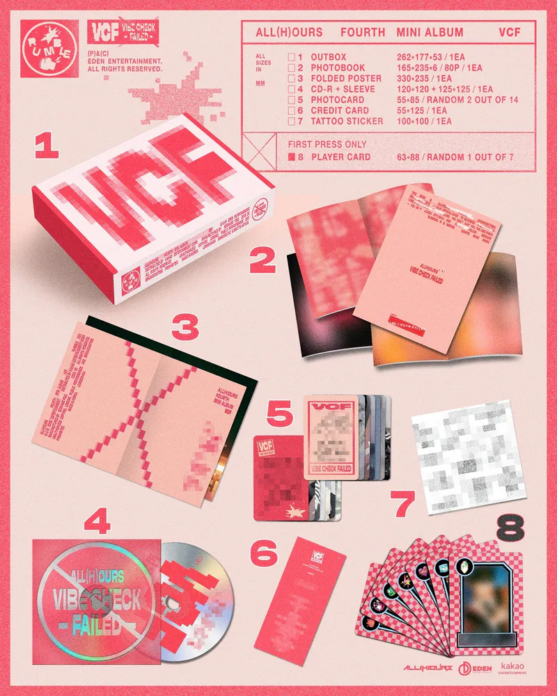 [세트] ALL(H)OURS(올아워즈) - 미니 4집 [VCF] (RUMBLE ver. , READY ver.) 2
