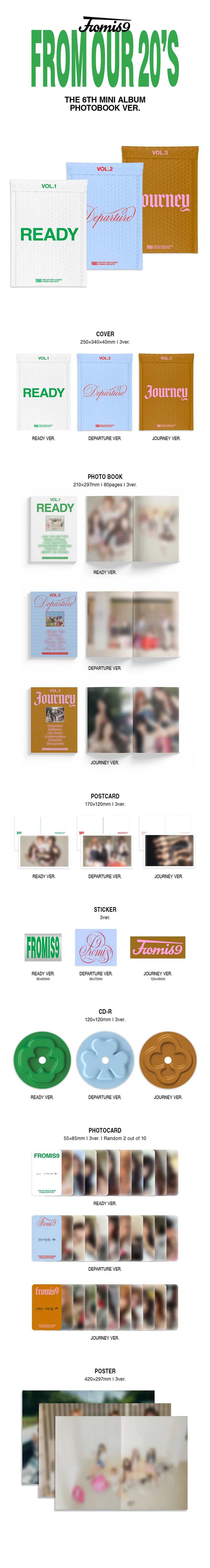 [랜덤] 프로미스나인 (fromis_9) - 미니 6집 [From Our 20’s] (Photobook Ver.) 2