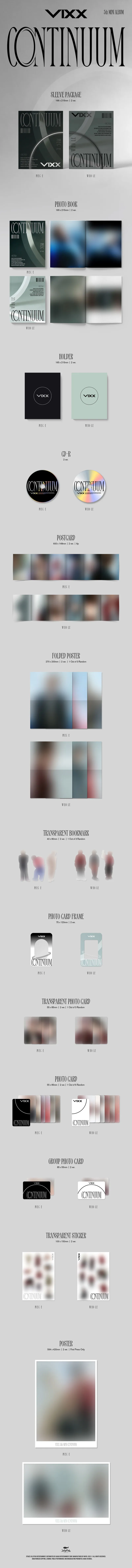 [랜덤] VIXX (빅스) - 미니 5집 [CONTINUUM] 상세 이미지 2