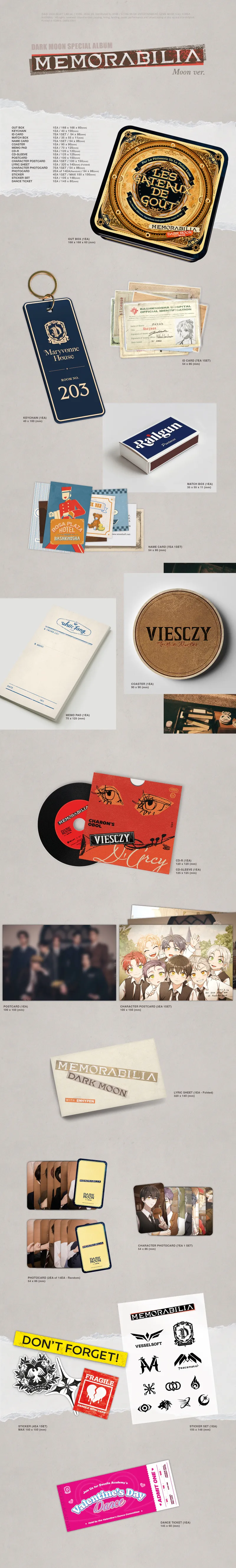 ENHYPEN (엔하이픈) - DARK MOON SPECIAL ALBUM [MEMORABILIA] (Moon ver.) 2