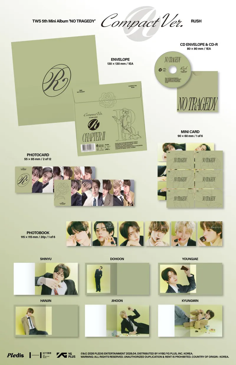 [랜덤] TWS(투어스) - TWS 5th Mini Album [NO TRAGEDY] (COMPACT Ver.) (RUSH) 2