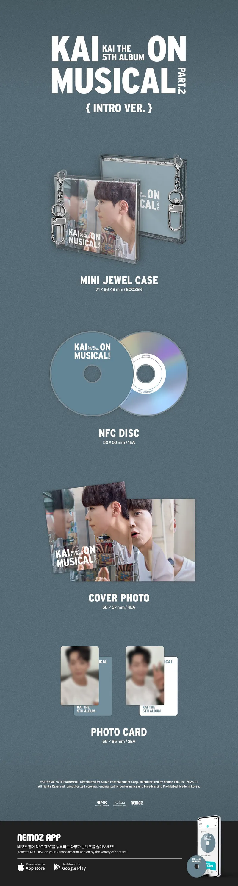 카이 (Kai) - 정규 5집[KAI ON MUSICAL Part.2] (Intro Ver.) (NEMO) 2