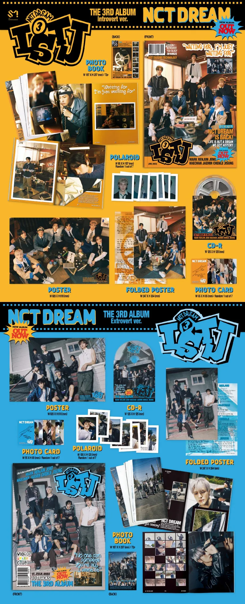 [랜덤] NCT DREAM (엔시티 드림) - 정규 3집 [ISTJ] (Photobook Ver.) 상세 이미지 2