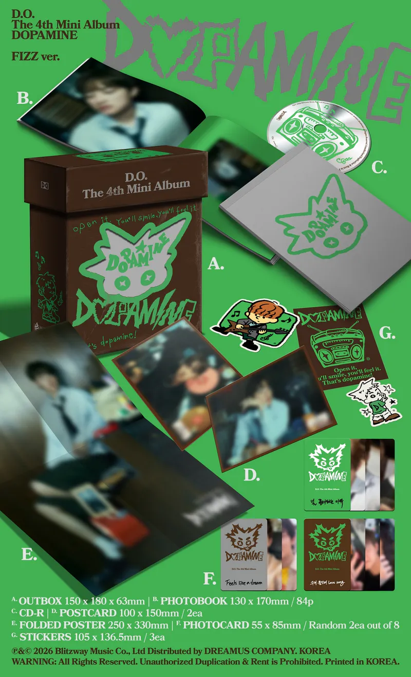 [특전증정] 도경수(D.O) - DOPAMINE – The 4th Mini Album (FIZZ ver.) 2