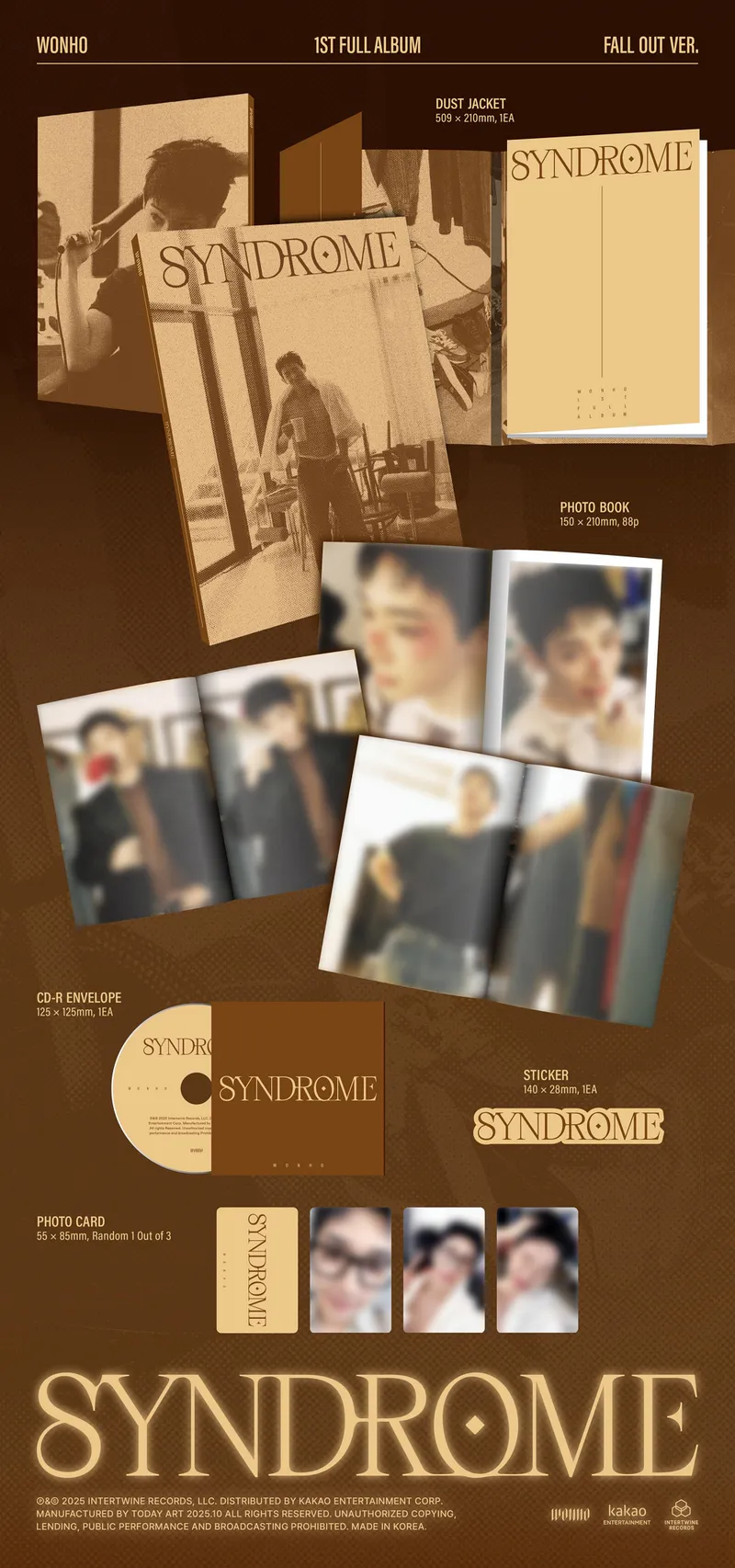 [랜덤] 원호 (WONHO) - 정규앨범 [SYNDROME] 4
